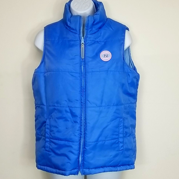 Girls 12/14 New Balance Reversable Blue vest - Picture 3 of 10
